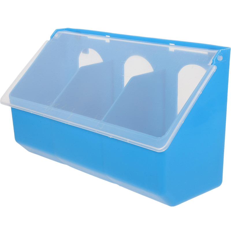 Hangable Pigeon Feeder Multi-grid Pigeon Food Storage Box Bird Cage Hanging Feeder