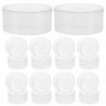 12pcs Transparent Food Container Reusable Plastic Snack Storage Box Airtight Dried Fruit Preservation Box