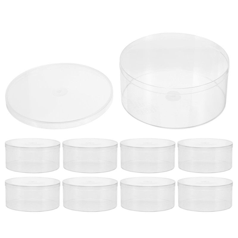 12pcs Transparent Food Container Reusable Plastic Snack Storage Box Airtight Dried Fruit Preservation Box