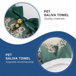 1PC Pet Bell Lace Scarf Practical Pet Cat Dog Rabbit Neckerchief (M (25-30CM)