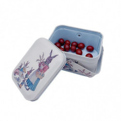 Small Suitcase, Storage Tin With Lids Candy, Cookie Box