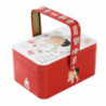 Small Suitcase, Storage Tin With Lids Candy, Cookie Box