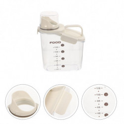 Large Airtight Containers Plastic Transparent Tank Airtight Dry Food Container Pet Food Container Rice Dispenser