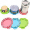 Three Universal Silica Gel Tank Lids For Pet Food Tanks - Dishwasher Safe - Box Lid For Dogs And Cats