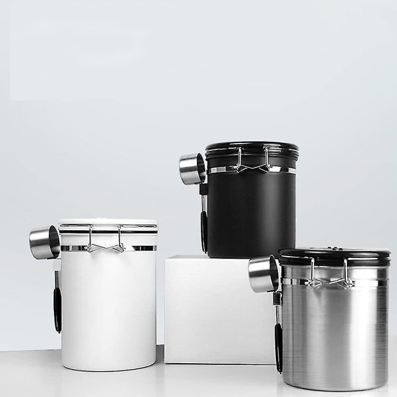 2023 - Leak-proof Coffee Bean Tank Leak-proof Exhaust Valve Leak-proof Storage Tank With Spoon
