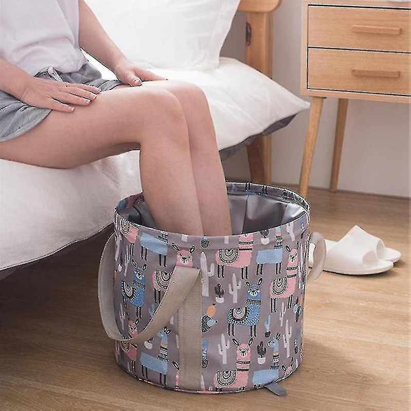 Portable Travel Foldable Water Basin Bucket Feet Bath Massage Bathtub Container