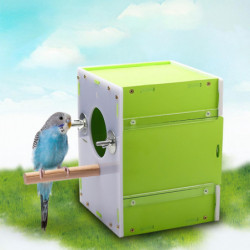 Boîte d’élevage d’oiseaux à l’épreuve de l’humidité - Nid de perroquet ferme et inodore pour les tourtereaux