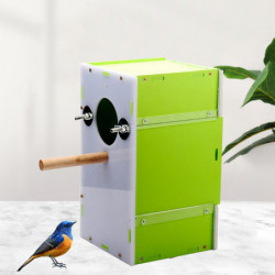 Boîte d’élevage d’oiseaux à l’épreuve de l’humidité - Nid de perroquet ferme et inodore pour les tourtereaux