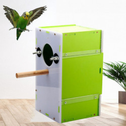 Boîte d’élevage d’oiseaux à l’épreuve de l’humidité - Nid de perroquet ferme et inodore pour les tourtereaux