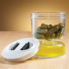 Pickle Jar With Strainer Flip, Olive Dispenser Dry Wet Cucumber Juice Separator Container For Airtight Food [...]