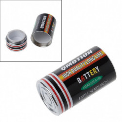 Boîte de rangement de pièces avec coffre-fort de boîte de médecine en forme de batterie pratique