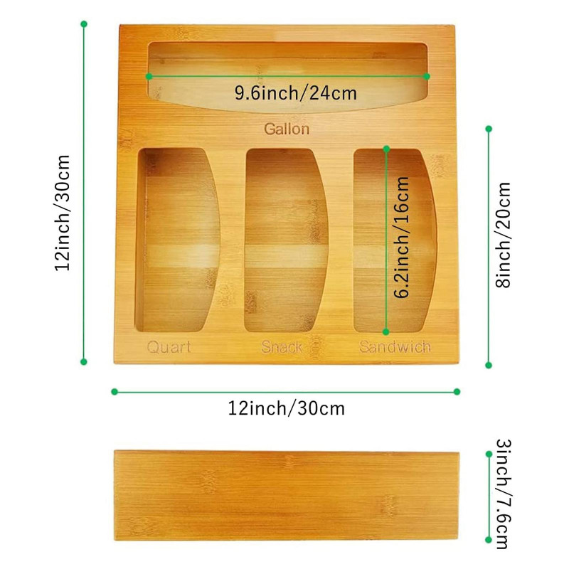 Plastic Bag Ziplock Bag Organizer Boxes Utility Household Bag Storage Bag Holder