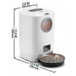 Hh 4.5l Pet Feeder Food Container Smart Automatic Pet Dog Cat Food Feeder Bowl