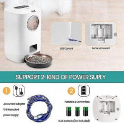 Hh 4.5l Pet Feeder Food Container Smart Automatic Pet Dog Cat Food Feeder Bowl