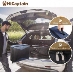 Cat Travel Litter Box with Lid and Handle Standard Portable Collapsible Litter Carrier for Cat 0(M,Black/Blue) M [...]