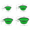 Pet Dog Cat Foldable Silicone Feeding Bowl Portable Lightweight Water Dish For Pet Dog Cat Kittens Puppy