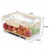 Portable Fresh-keeping Box with Handle Reusable Leak-Proof Food Container for Food Preparations
