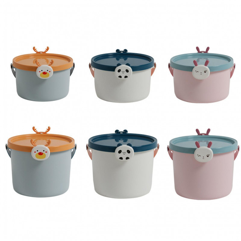 Mini Portable Storage Bucket Durable Stable Storage Bucket For Kitchen Bathroom Pantry