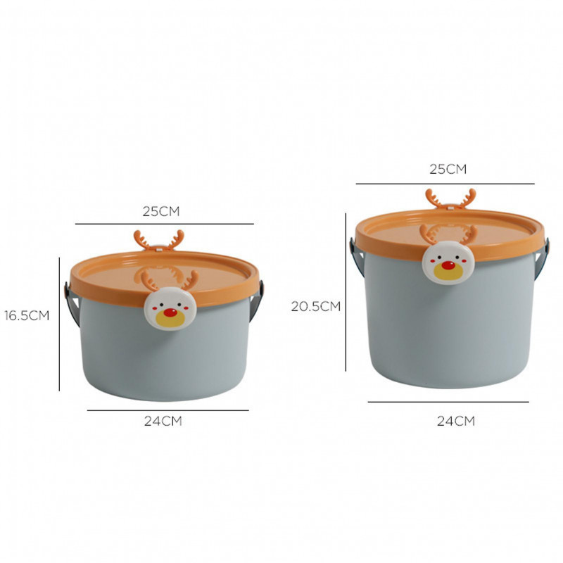 Mini Portable Storage Bucket Durable Stable Storage Bucket For Kitchen Bathroom Pantry