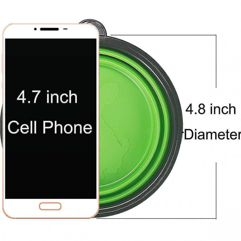 2 Pcs Collapcsble Dog Bowl