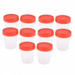 10pcs Storage Sealed Tank Round Transparent Storage Seed Liquid Containers