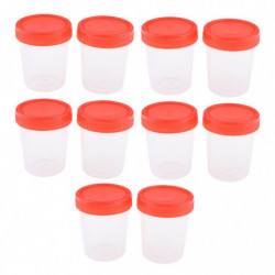10pcs Storage Sealed Tank Round Transparent Storage Seed Liquid Containers
