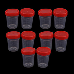 10pcs Storage Sealed Tank Round Transparent Storage Seed Liquid Containers