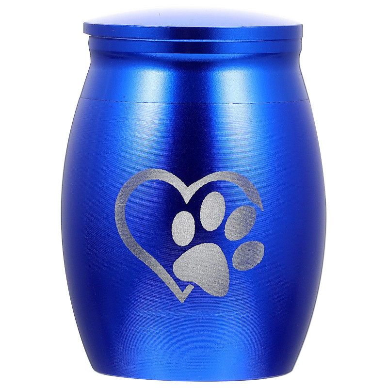 Stainless Steel Cat Urn Pet Bone Ash Container Dog Ashes Storage Casket
