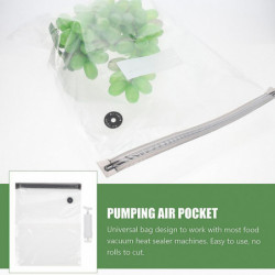 1 Set of Transparent Food Bag Convenient Vacuum Pouch Household Seal Bags Home Supply