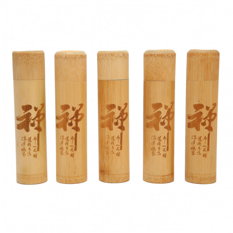 5Pcs Scattering Urns Carved Bamboo Leakproof Strong Portable Ash Scattering Containers for Pet Dog Cat Human