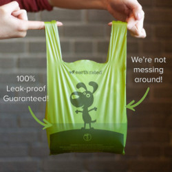 120pcs Earth Rated Dog Poo Bags avec poignées de cravate, étanche garanti, parfumé à la lavande