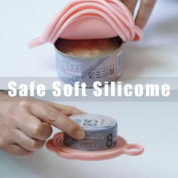 Cat Food Can Lid And Spoon, Bpa Free Silicone Cover For Animal Wet Food Storage