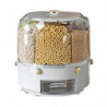 Rice Storage Holder Large Capacity One Button Opening Rotating Anti Pest Division Design Grain Jar