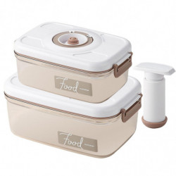 Vacuum Storage Food Containers Manual Pumping Good Sealing with Calendar Wheel Storage Food Organise