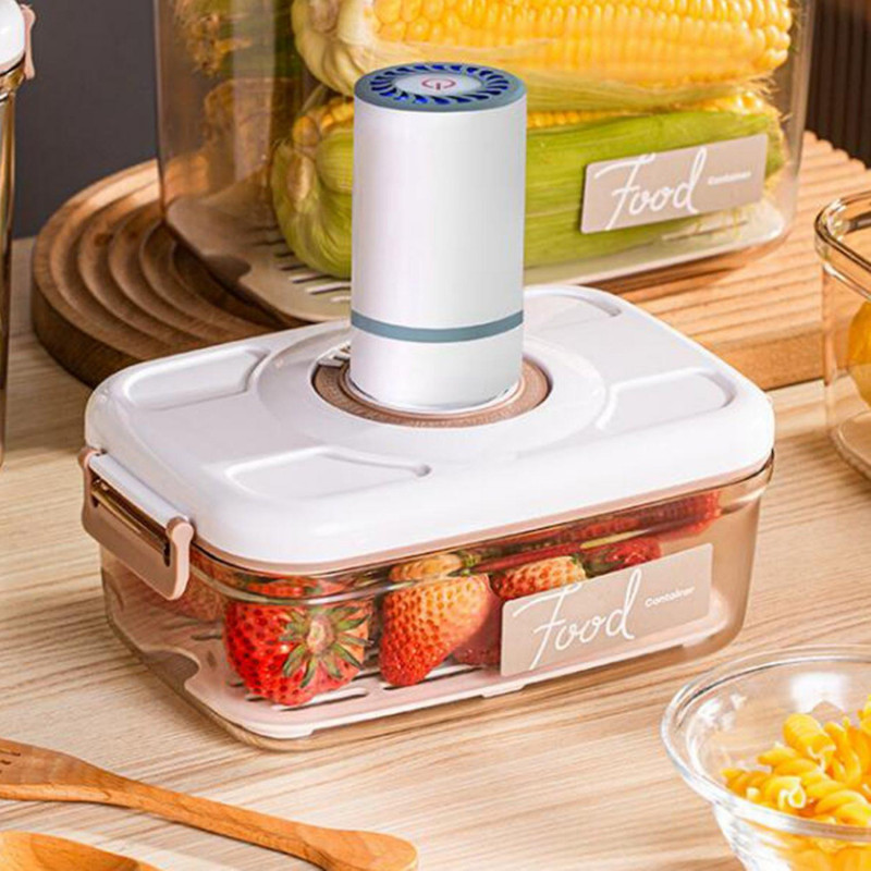 Vacuum Storage Food Containers Manual Pumping Good Sealing with Calendar Wheel Storage Food Organise