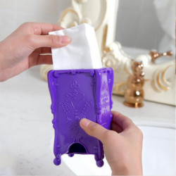 Vintage Dust Proof Cosmetic Cotton Pad Pull Out Dispenser Container Storage Box