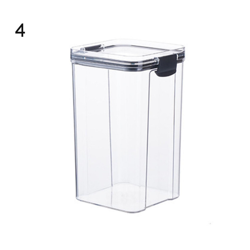 ZHOUBA Clear Food Storage Box Container Moisture Proof Grain Bottle Jar Kitchen Supply
