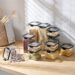 ZHOUBA Clear Food Storage Box Container Moisture Proof Grain Bottle Jar Kitchen Supply