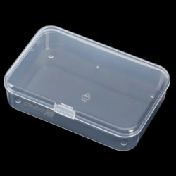 Pièces de quincaillerie en plastique transparent Boîte de stockage Conteneur de collecte Boîte portable