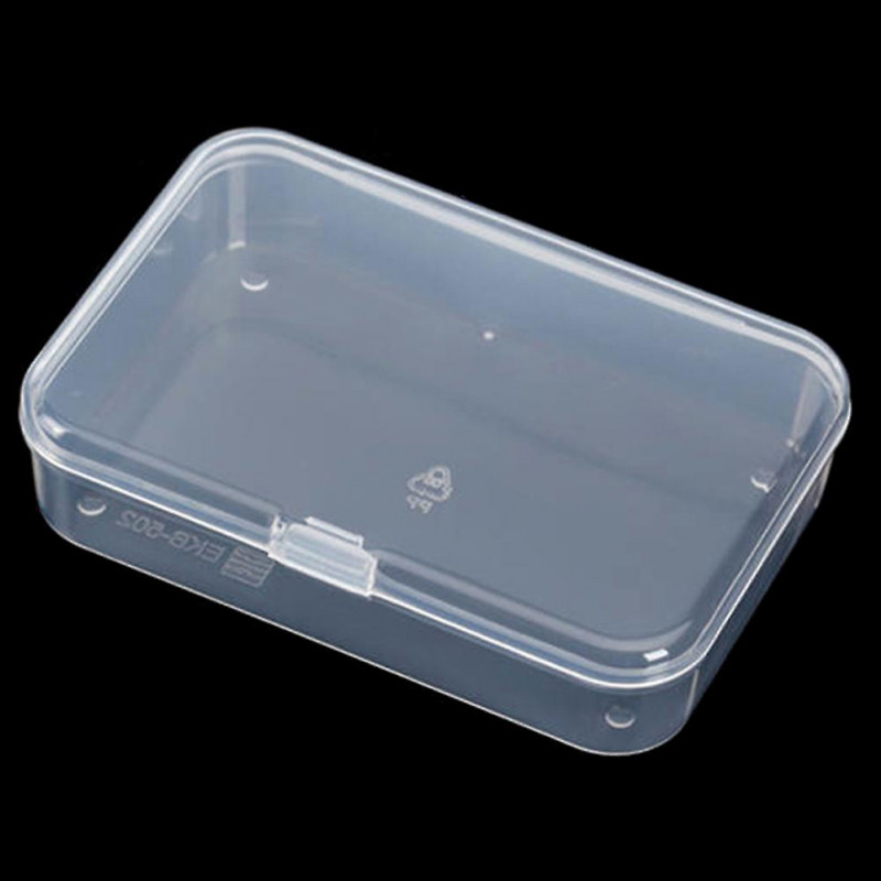 Pièces de quincaillerie en plastique transparent Boîte de stockage Conteneur de collecte Boîte portable