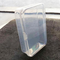 Pièces de quincaillerie en plastique transparent Boîte de stockage Conteneur de collecte Boîte portable