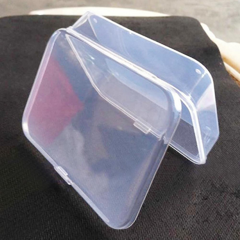 Pièces de quincaillerie en plastique transparent Boîte de stockage Conteneur de collecte Boîte portable