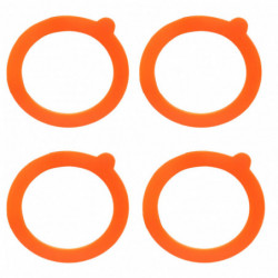 4pcs Jar Gaskets Clip Top Airtight Silicone Replacement Waterproof Sealing Ring