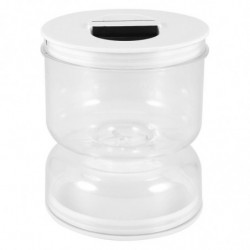 Pickle and Olive Hourglass Jar, Pickle Flip Jar Separated From Wet and Dry, Pickle Jar with Strainer Flip, Separator