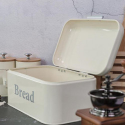 Vintage Bread Box Cupboard Iron Box Desktop Finishing Dust-proof Storage Box Storage Bin Food Kitch