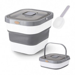 Récipient alimentaire de riz, pliable étanche à l’air 15 Lb Distributeur de friandises pour animaux de compagnie [...]