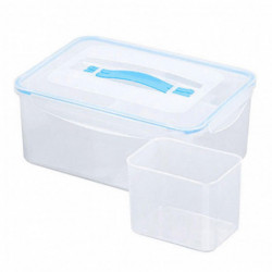 Sealing Food Storage Box with Lid Food Grade BPA Free Handle Design Transparent Fresh-Keeping Box Grain Container