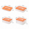 Dumpling Storage Box with Sturdy Handle Single/Dual/Triple/Four Layer Food Container for Home Picnics Parties Dumpling Storage Box with Sturdy Handle Single/Dual/Triple/Four Layer Food Container for Home Picnics Parties