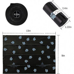 Poop Bag Dispenser - Includes 1 Roll (15 Bags) - Large, Earth-Friendly, Leak-Proof Pet Waste Bags