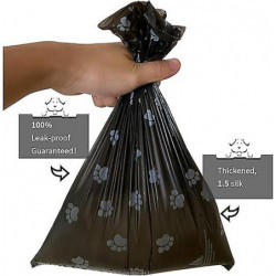 Poop Bag Dispenser - Includes 1 Roll (15 Bags) - Large, Earth-Friendly, Leak-Proof Pet Waste Bags